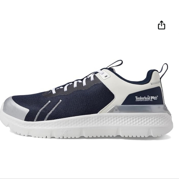 Like New Pre Loved ,Timberland Pro Navy and White Athletic Hard Toe Work Shoes 8 - Picture 5 of 12